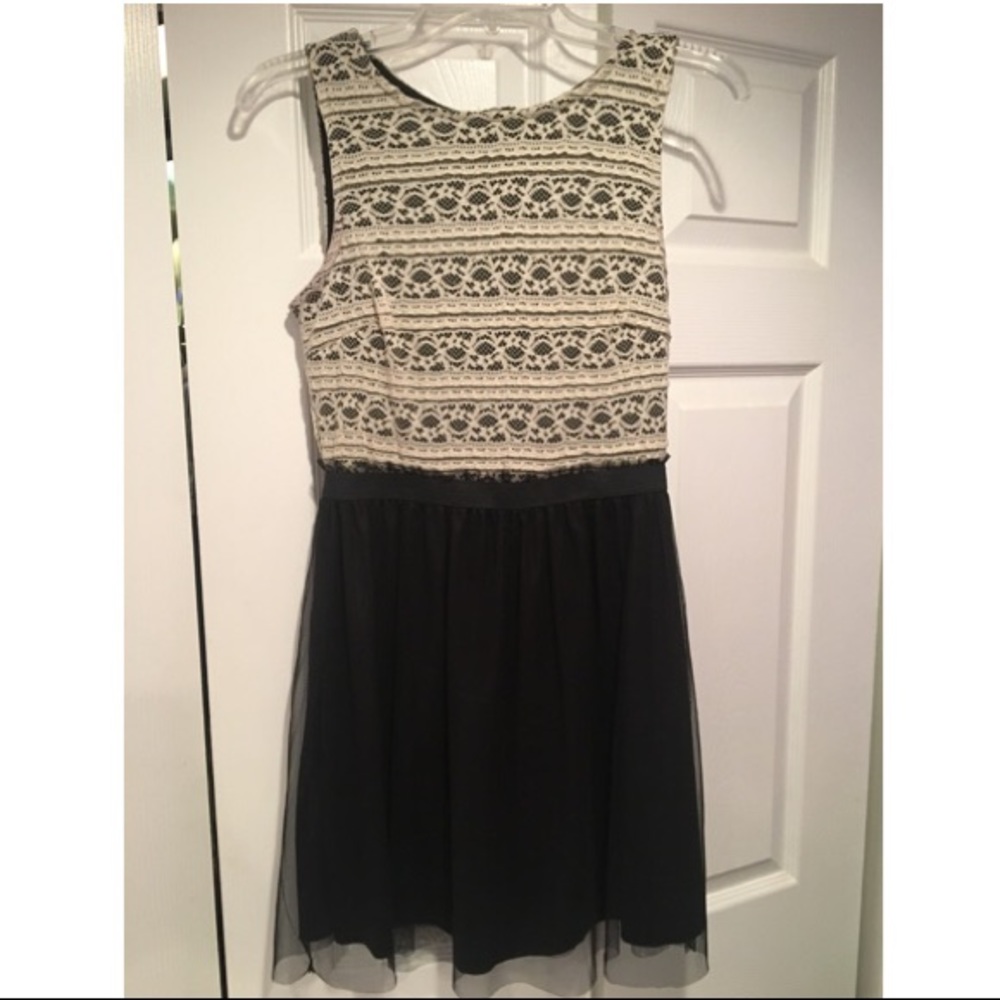 Black and white dress